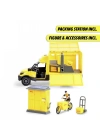 203747020 Dickie DHL Delivery Setfreewheel Delivery vehicle packaging statio