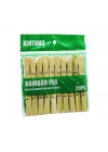 20PCS Ahşap Bambu Mandal