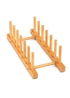 2PCS Bambu - Ahşap Tezgah Üstü Tabaklık - Bulaşıklık