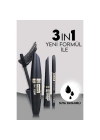 3ü 1 Arada Göz Makyajı Seti - Eyeliner, Maskara, Kalem