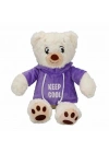 3192 Kapüşonlu Peluş Ayı 30 cm -