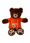 3192 Kapüşonlu Peluş Ayı 30 cm -Sunman