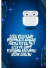3.Nesil İOS Android Uyumlu Bluetooth 5.0 Beyaz Çağrı Cevaplama