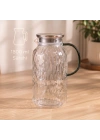 5 Parça Bardaklı Sürahi Seti - Cam - 1800 ml Sürahi - 4 Bardak
