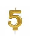 5 Rakam Mum Gold Renk