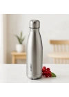 500 ml Paslanmaz Çelik Şişe Termos (Krom, Kaydırmaz Taban)