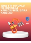 Çinko Alaşımlı Uçlu 120 W Şarj Kablosu – Dolaşmaya Dayanıklı 1,2 m USB Kablo