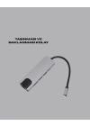 USB‑C Çoklu Bağlantı Merkezi – 5 Gbps, 100‑240 V, Sağlam Eloksal Tasarım