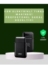 USB Şarjlı Traş Makinesi – Piston + Ağ Başlık, 600 mAh Batarya