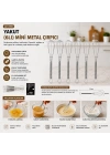 6PCS MİNİ=13CM Metal Çırpıcı