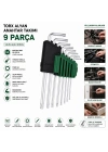 9 Parça Uzun Alyan Anahtar Takımı - Krom