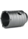 Adaptörlü Elmaslı Beton Delme Panç 75 mm