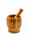 Ahşap Bambu Havan (Sarımsak Dövecek) 8 cm