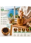 Ahşap Bambu Havan (Sarımsak Dövecek) 8 cm