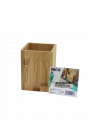 Ahşap Bambu Kaşıklık Organizer 9x9 cm