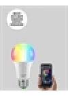 Akıllı 9W RGBW LED Ampul, tasaruflu romantik ışıklı