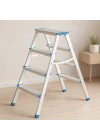 Alüminyum Çift Basamaklı Merdiven 92 cm (4+4)