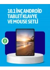 Android 15 Tablet Klavyeli Mouse’lu Profesyonel Set
