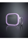 Apple Airpods Pro 2 (2.nesil) Shiny Şeffaf Kılıf - Mor