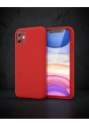 Apple İphone 11 Kılıf First Silikon - Kırmızı