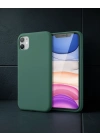 Apple İphone 11 Kılıf First Silikon - Koyu Yeşil
