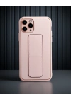 Apple İphone 11 Pro Kılıf Coco Deri Standlı Kapak - Pembe