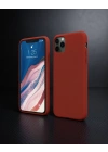Apple İphone 11 Pro Kılıf First Silikon - Bordo