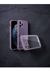 Apple İphone 11 Pro Kılıf Miami Şeffaf Silikon - Açık Mor