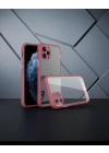 Apple İphone 11 Pro Kılıf Miami Şeffaf Silikon - Fuşya