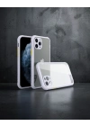 Apple İphone 11 Pro Kılıf Miami Şeffaf Silikon - Lila