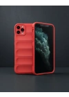 Apple İphone 11 Pro Kılıf Optimum Silikon - Kırmızı