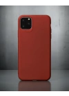 Apple İphone 11 Pro Max Kılıf First Silikon - Bordo