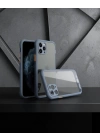 Apple İphone 11 Pro Max Kılıf Miami Şeffaf Silikon - Gri