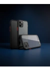 Apple İphone 11 Pro Max Kılıf Miami Şeffaf Silikon - Siyah
