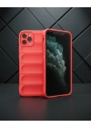 Apple İphone 11 Pro Max Kılıf Optimum Silikon - Kırmızı