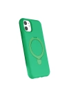Apple iPhone 11 Regal Magsafe Standlı Kapak - Yeşil