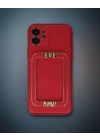 Apple İphone 12 Kılıf Coco Elit Kapak - Kırmızı