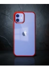 Apple İphone 12 Kılıf Element Silikon - Kırmızı