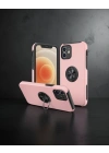 Apple İphone 12 Kılıf Elit Yüzüklü Kapak - Pembe