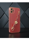 Apple İphone 12 Kılıf Esila Silikon - Kırmızı