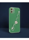 Apple İphone 12 Kılıf Esila Silikon - Su Yeşili