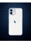 Apple İphone 12 Kılıf Razer Lensli Silikon - Açık Mavi