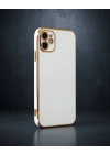Apple İphone 12 Kılıf Volet Silikon - Beyaz