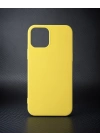 Apple İphone 12 Mini Kılıf First Silikon - Sarı