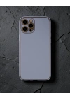 Apple İphone 12 Pro Kılıf Coco Deri Silikon Kapak - Açık Lila