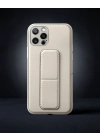 Apple İphone 12 Pro Kılıf Coco Deri Standlı Kapak - Beyaz
