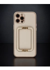 Apple İphone 12 Pro Kılıf Coco Elit Kapak - Gold