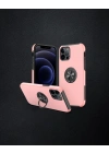 Apple İphone 12 Pro Kılıf Elit Yüzüklü Kapak - Pembe