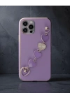 Apple İphone 12 Pro Kılıf Esila Silikon - Mor