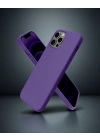 Apple İphone 12 Pro Kılıf First Silikon - Mürdüm